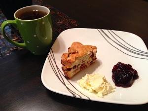 Scones again! Also tea again.